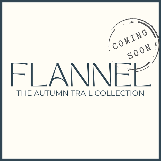 Promotional graphic for 'Flannel: The Autumn Trail Collection' with a 'Coming Soon' stamp.