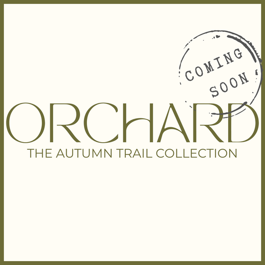 Promotional graphic for 'Orchard: The Autumn Trail Collection' with 'Coming Soon' stamp.